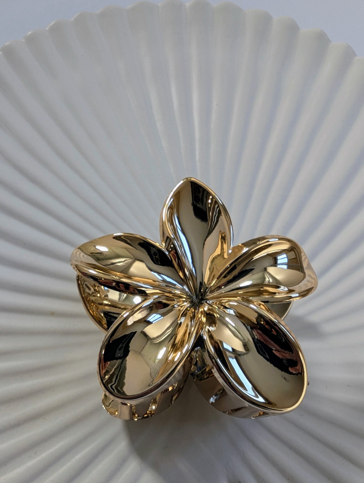 Rose Gold Flower Hair Clip