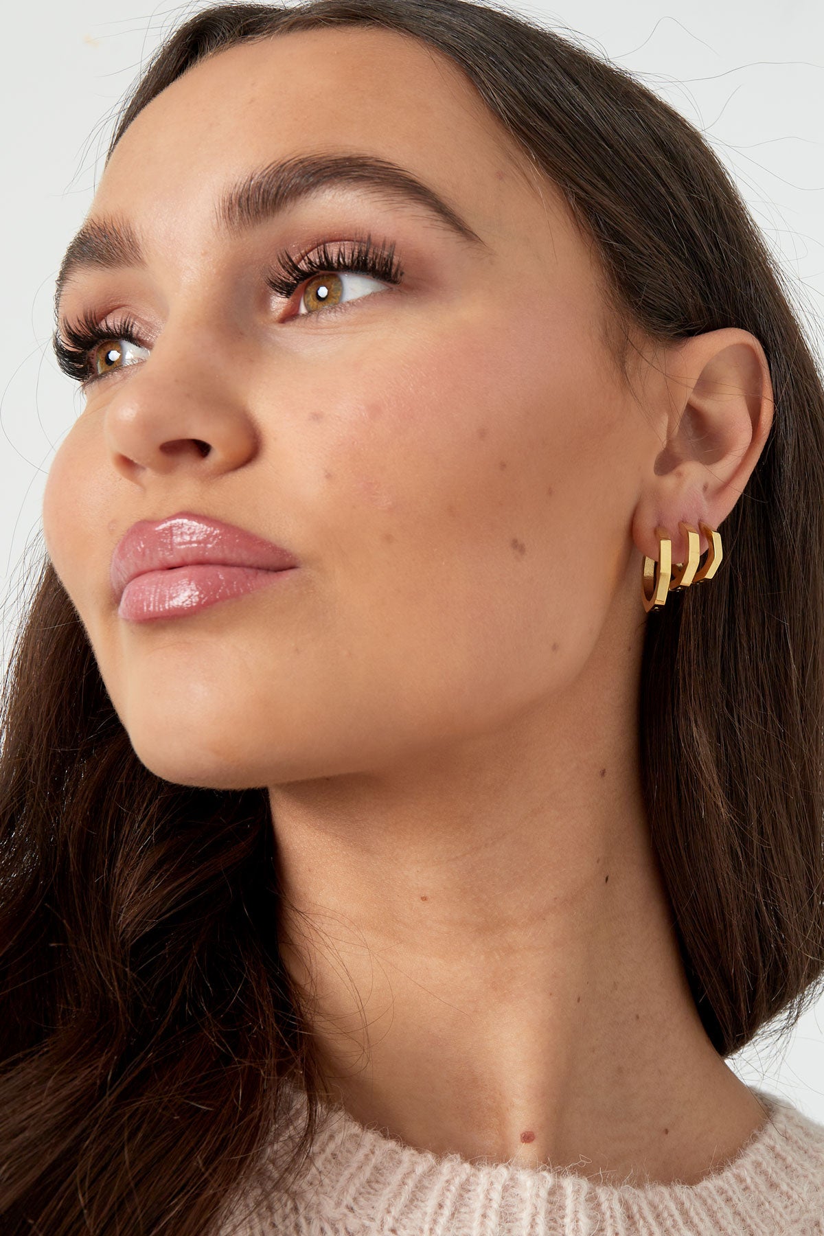 Classic Small Aspherical Hoop Earrings