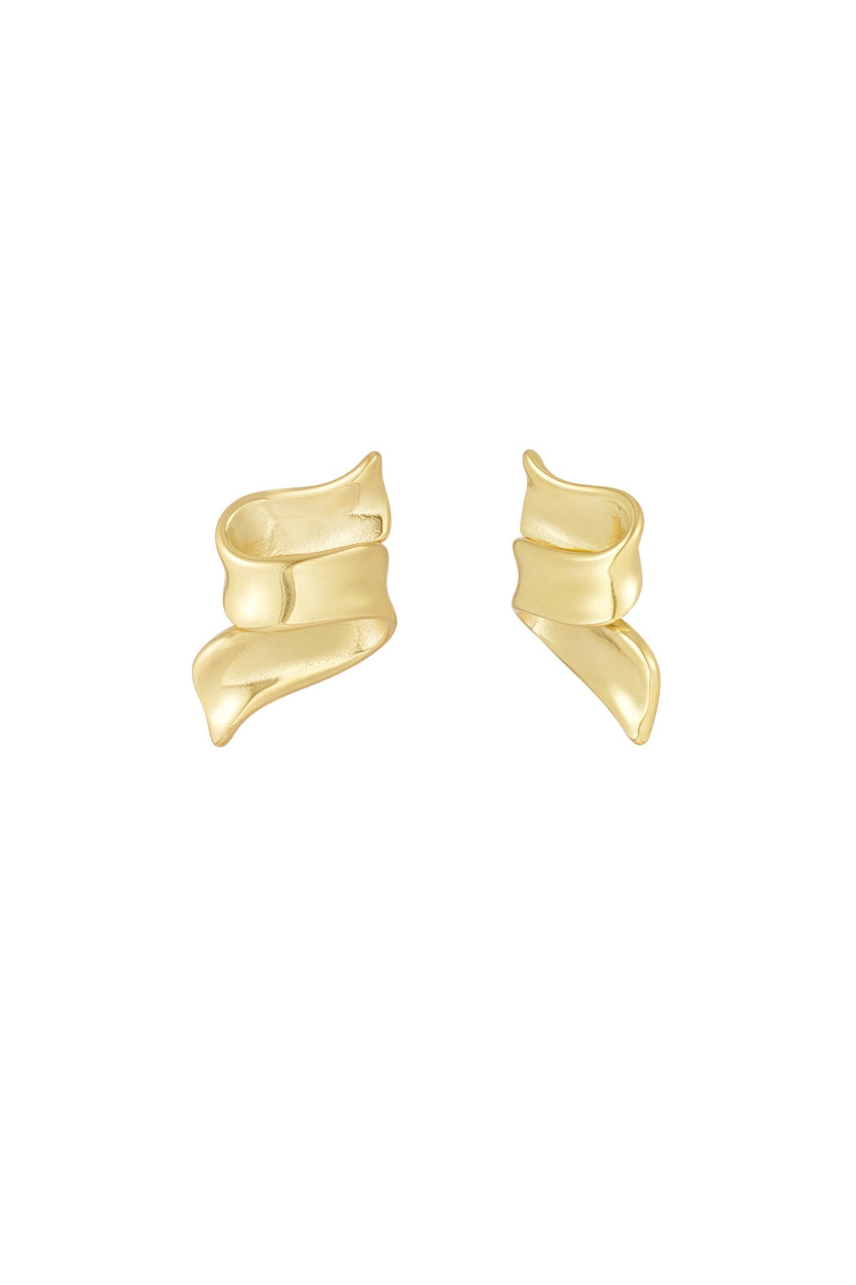 Eva Gold Stud Earrings