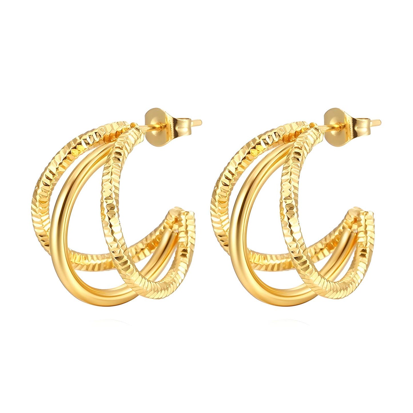 Merina Gold Hoop Earrings