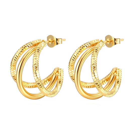 Merina Gold Hoop Earrings