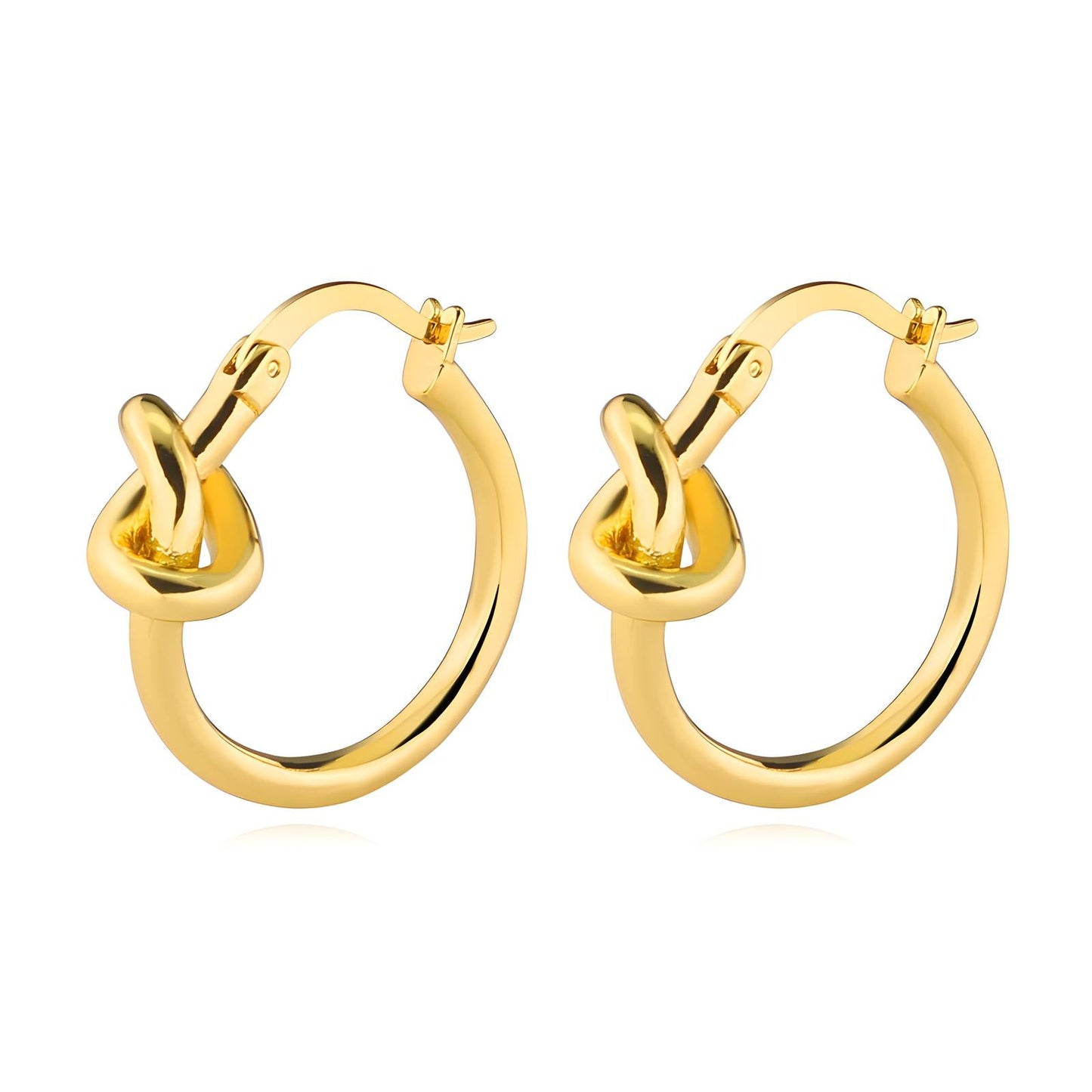 Melody Knot Hoop Earrings