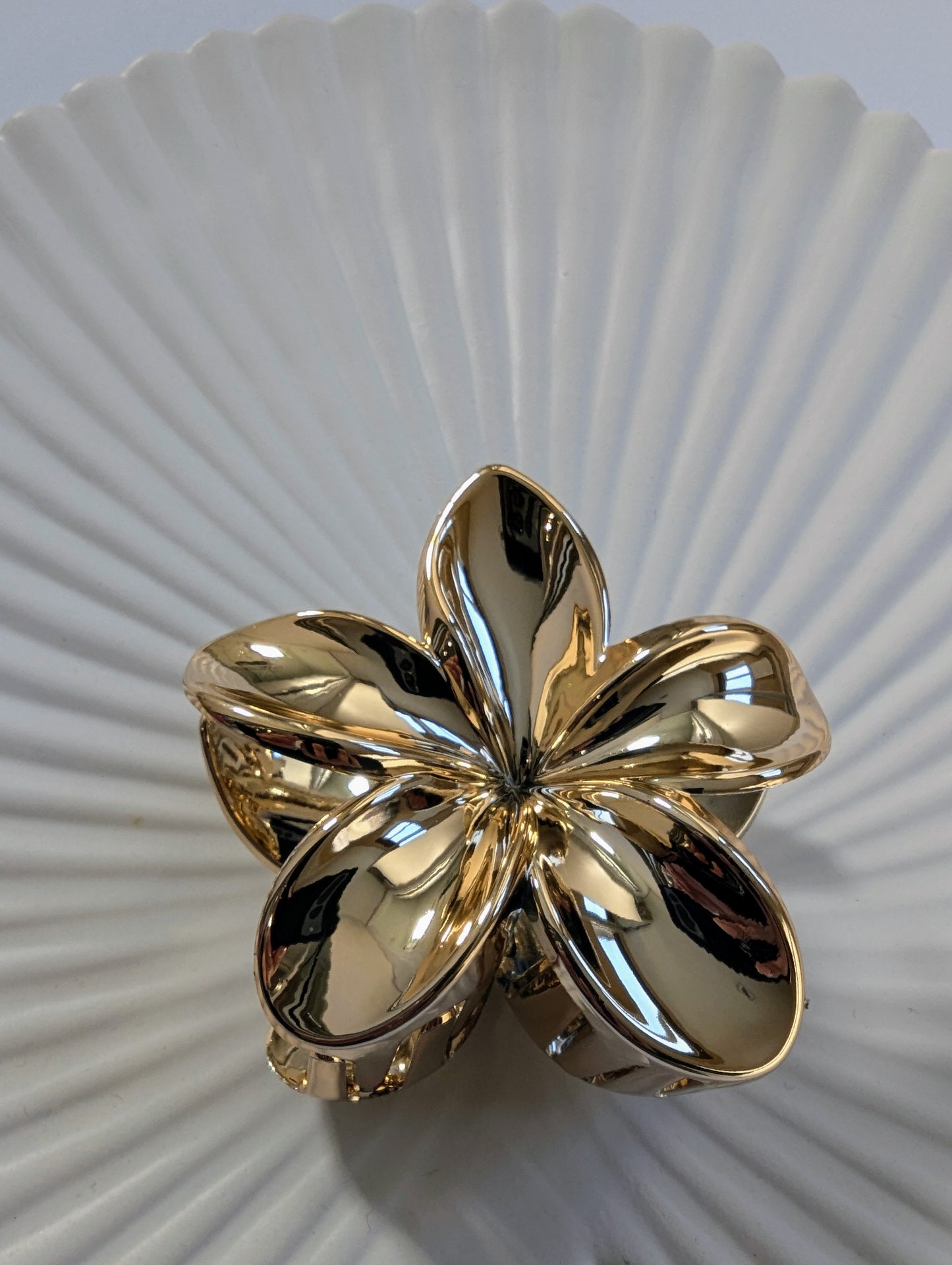 Rose Gold Flower Hair Clip