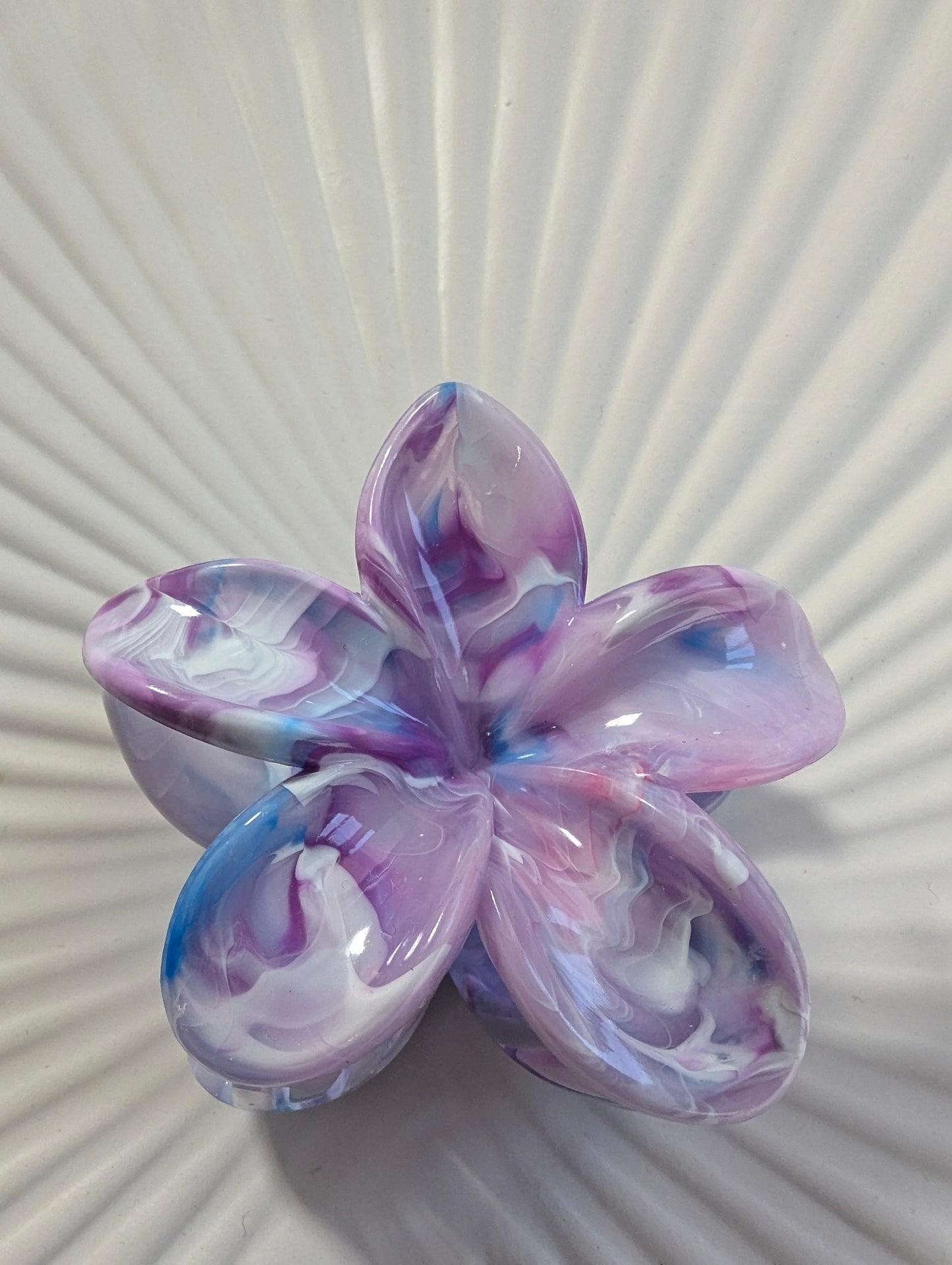 Purple Flower Hair Clip