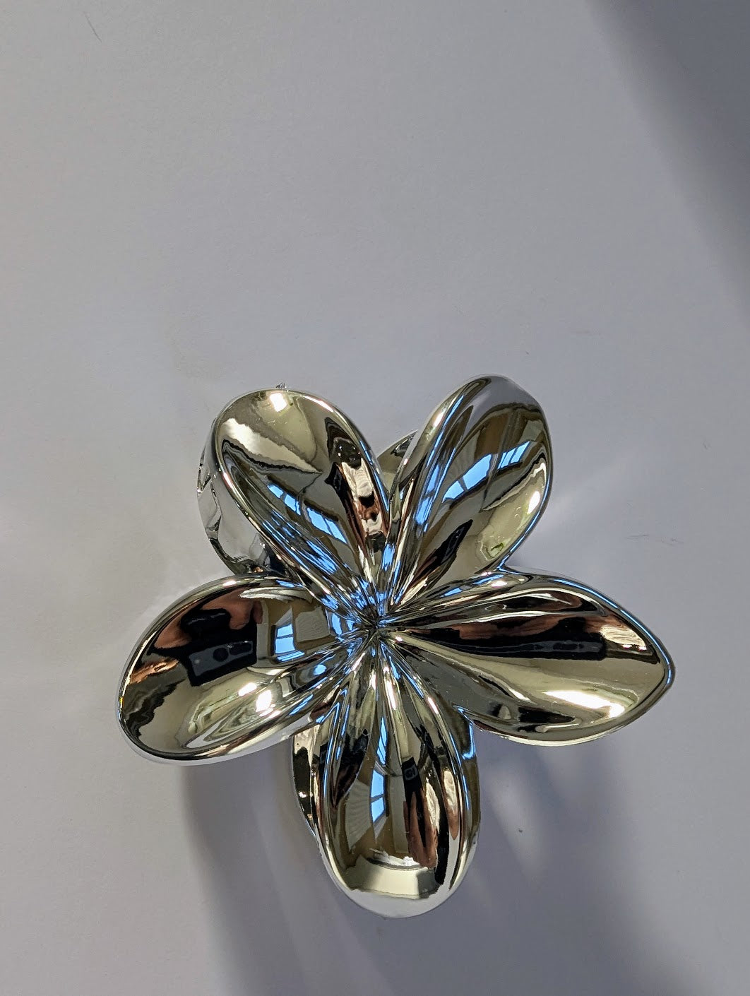 Silver Flower Hair Clip