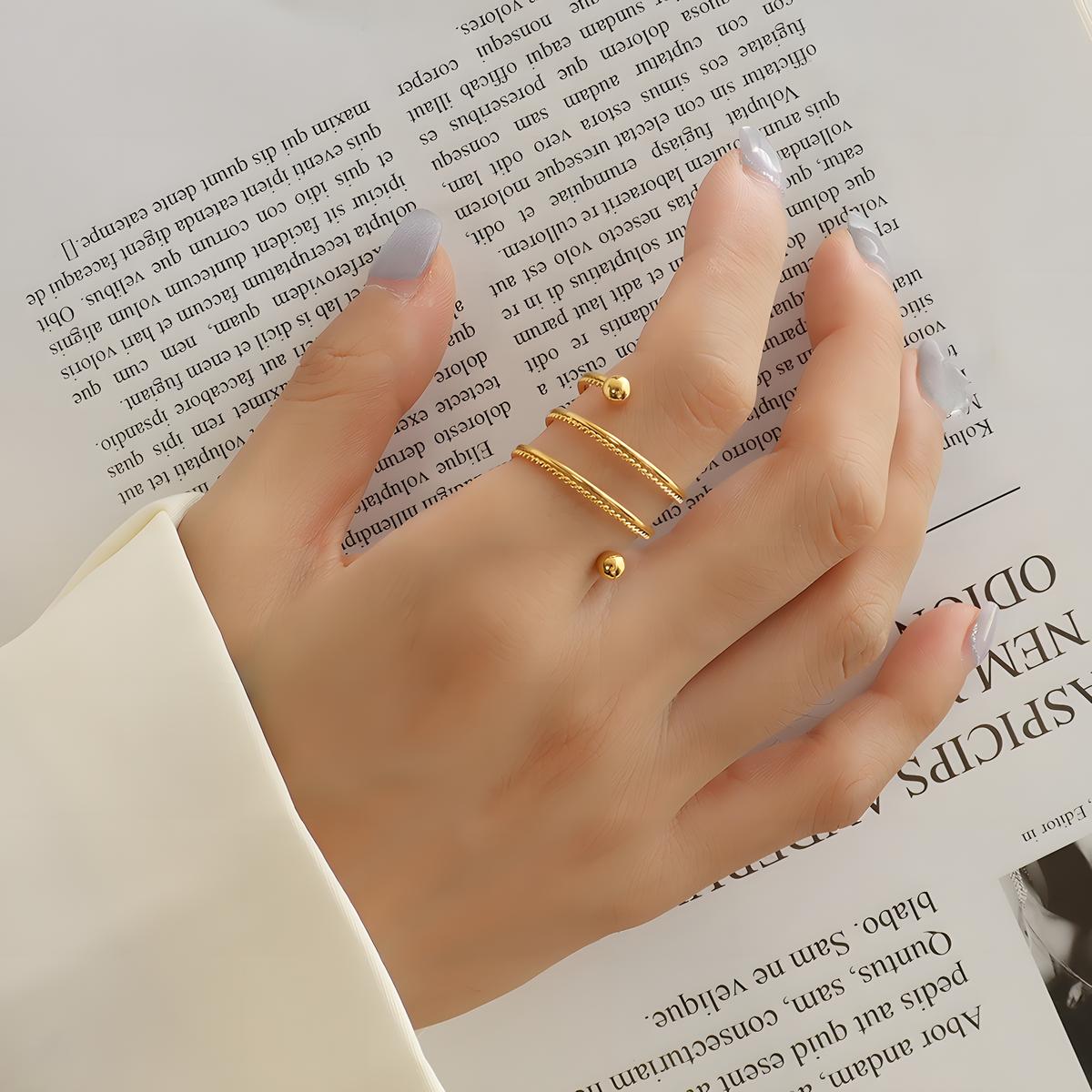 Alba Adjustable Gold Ring