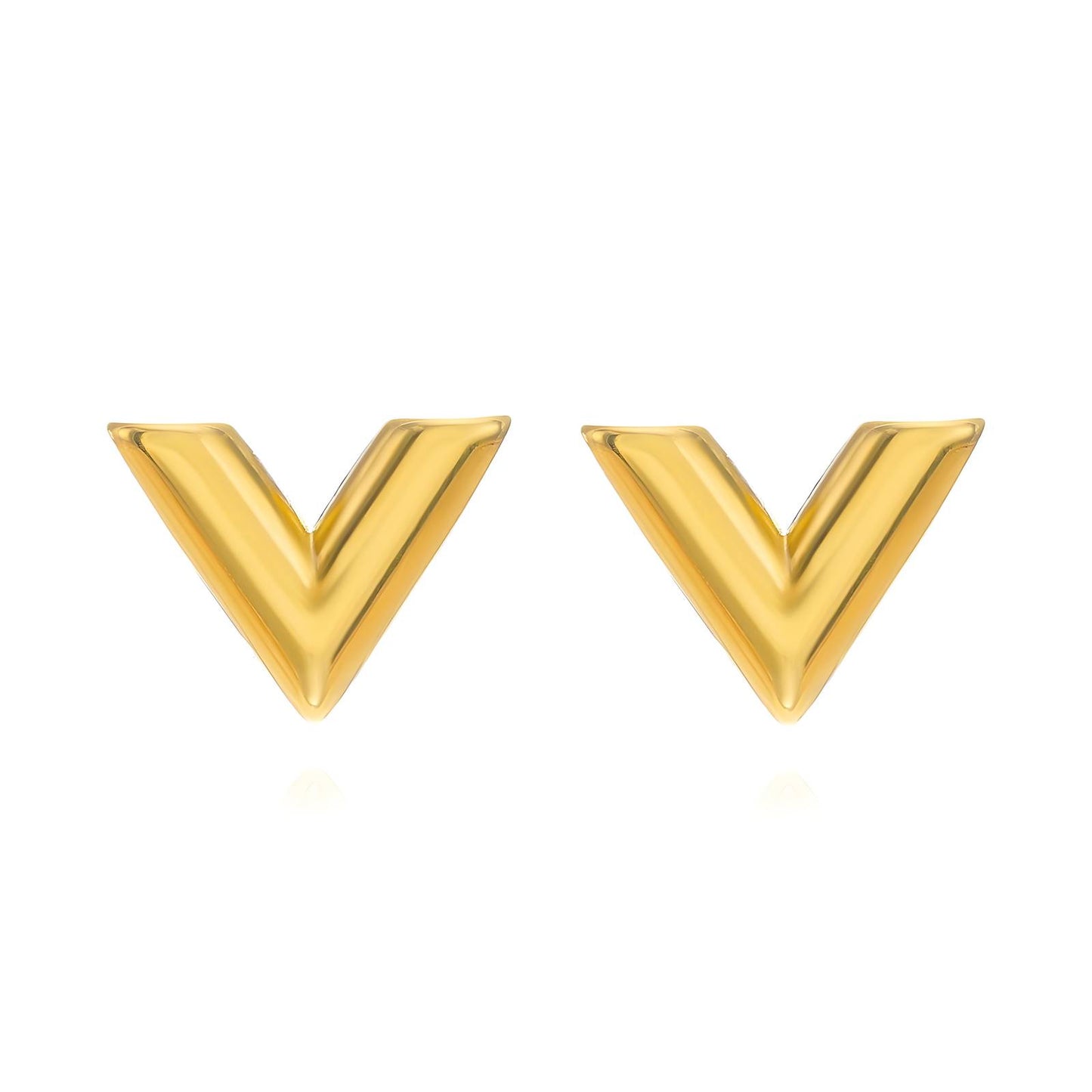 Nova Gold Stud Earrings