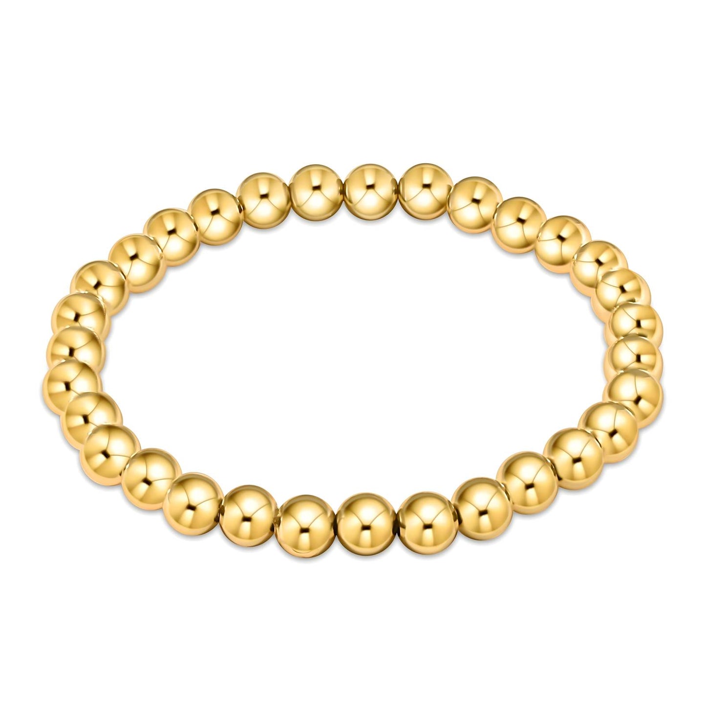 Evie Chunky Gold Beaded Bracelet